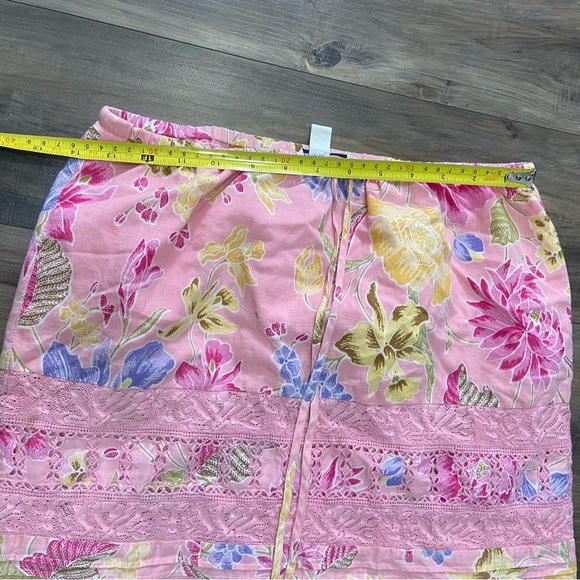 Banana Republic Pink Floral Midi Skirt - Picture 4 of 4